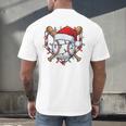 Christmas Baseball Santa Hat For Baseball Players Fans Men's Back Print T-Shirt Christmas Baseball Santa Hat For Baseball Players Fans Men's Back Print T-Shirt