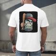 Cool Dollar Bill Guy With Cap And Baseball Costume Premium Tri-Blend Men's Back Print T-Shirt Cool Dollar Bill Guy With Cap And Baseball Costume Premium Tri-Blend Men's Back Print T-Shirt