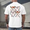 Coquette Bow XOXO Baseball Lover Heart Valentine Game Day Men's Back Print T-Shirt Coquette Bow XOXO Baseball Lover Heart Valentine Game Day Men's Back Print T-Shirt