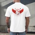 Cute Baseball &Cupid Wings Happy Valentines Boys Men Men's Back Print T-Shirt Cute Baseball &Cupid Wings Happy Valentines Boys Men Men's Back Print T-Shirt