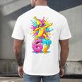 Dabbing Banana 67 Drip Baseball Drip Six Seven Joke Premium Tri-Blend Men's Back Print T-Shirt