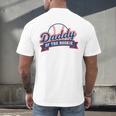 Dad Daddy Of The Rookie Baseball Men's Back Print T-Shirt