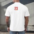 FO23VER Trendy Number 23 Baseball Team Sport For Women Men Men's Back Print T-Shirt FO23VER Trendy Number 23 Baseball Team Sport For Women Men Men's Back Print T-Shirt