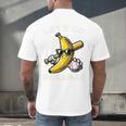Lets Go Bananas Baseball Retro Sports Boys Kids Men Youth Premium Tri-Blend Men's Back Print T-Shirt