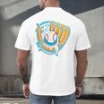 Ice Cream Baseball Mitt Drippy Scoop Baseball Sports Men's Back Print T-Shirt Ice Cream Baseball Mitt Drippy Scoop Baseball Sports Men's Back Print T-Shirt