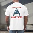 I'm Working From Home Today Baseball Lover Men Women Men's Back Print T-Shirt