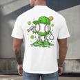 Kids Boys Happy St Patricks Day Kids Baseball Ice Cream Drip Men's Back Print T-Shirt