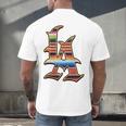 LA Sarape Los Angeles LA Sarape East LA Baseball Mexican Premium Tri-Blend Men's Back Print T-Shirt LA Sarape Los Angeles LA Sarape East LA Baseball Mexican Premium Tri-Blend Men's Back Print T-Shirt