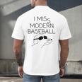 I Miss Modern Baseball Vintage Baseball Meme Tee Men's Back Print T-Shirt I Miss Modern Baseball Vintage Baseball Meme Tee Men's Back Print T-Shirt