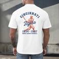 Negro League Baseball History Month Cincinnati Ohio Men's Back Print T-Shirt Negro League Baseball History Month Cincinnati Ohio Men's Back Print T-Shirt