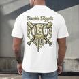 Old School Camo Baseball Drip Double Digits 10th Birthday Men's Back Print T-Shirt