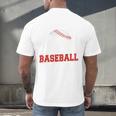 Proud Sister Of A Baseball Senior Class Of 2026 Graduation Men's Back Print T-Shirt Proud Sister Of A Baseball Senior Class Of 2026 Graduation Men's Back Print T-Shirt