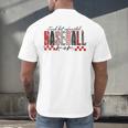Retro Checkered Tired But Caffeinated Baseball Mom Leopard Men's Back Print T-Shirt Retro Checkered Tired But Caffeinated Baseball Mom Leopard Men's Back Print T-Shirt
