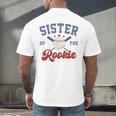 Sister Of Rookie 1st Birthday Baseball Boy Family Matching Men's Back Print T-Shirt Sister Of Rookie 1st Birthday Baseball Boy Family Matching Men's Back Print T-Shirt