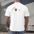 Sports Math Equation Baseball Bat Ball Glove Graphic Teacher Men's Back Print T-Shirt Sports Math Equation Baseball Bat Ball Glove Graphic Teacher Men's Back Print T-Shirt