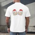 Stop Staring At My Balls Comedy Christmas Baseball Men's Back Print T-Shirt Stop Staring At My Balls Comedy Christmas Baseball Men's Back Print T-Shirt