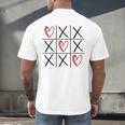 Tic Tac Toe Love Hearts Romantic Valentine Raglan Baseball Tee Men's Back Print T-Shirt Tic Tac Toe Love Hearts Romantic Valentine Raglan Baseball Tee Men's Back Print T-Shirt