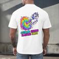 Unicorn Fart Valentine Stealing Hearts Blasting Farts Raglan Baseball Tee Men's Back Print T-Shirt