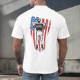 US Flag Baseball Player Batter Sport Lover Team Coach Family Men's Back Print T-Shirt US Flag Baseball Player Batter Sport Lover Team Coach Family Men's Back Print T-Shirt
