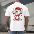 Valentine Baseball Heart Sports Men Boys Kid Men's Back Print T-Shirt Valentine Baseball Heart Sports Men Boys Kid Men's Back Print T-Shirt