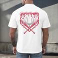 Valentines Baseball Boys Ice Cream Drip Heart Youth Kids Men's Back Print T-Shirt Valentines Baseball Boys Ice Cream Drip Heart Youth Kids Men's Back Print T-Shirt