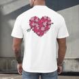 Valentine's Day Baseball Heart Softball Player Sports Lover Men's Back Print T-Shirt Valentine's Day Baseball Heart Softball Player Sports Lover Men's Back Print T-Shirt