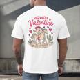 Valentine’s Day Western Life Cowboys Cupid Howdy Valentine Raglan Baseball Tee Men's Back Print T-Shirt