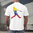 Venezuela Baseball Men's Back Print T-Shirt Venezuela Baseball Men's Back Print T-Shirt