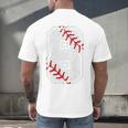 Vintage Baseball 8 Jersey Number 8 Men's Back Print T-Shirt