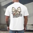 Wildcats Baseball Leopard Print Coquette Bow Mascot Game Day Men's Back Print T-Shirt Wildcats Baseball Leopard Print Coquette Bow Mascot Game Day Men's Back Print T-Shirt