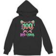 100 Days Of School Baseball Ice Cream Drip 100th Day Player Unisex Hoodie