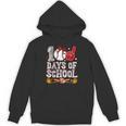100 Days Of School Cute Bow Baseball Boy Girl Teacher Unisex Hoodie