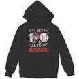 100 Days Of School Dabbing Baseball Hit Student Kids Boys Unisex Hoodie