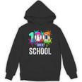 100 Days Of School Dripping Baseball Boys Kids Teacher Unisex Hoodie