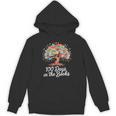 100th Day Of School Books Tree Reading Unisex Hoodie