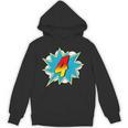 4-4th Birthday Superhero Four Years Old Comic Book Unisex Hoodie 4-4th Birthday Superhero Four Years Old Comic Book Unisex Hoodie