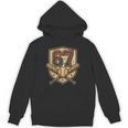 67 Baseball Meme Vintage Sports Crest Retro 67 Player Unisex Hoodie