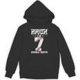 7th Birthday Baseball Bruh I'm 7 Double Digits 7 Years Old Unisex Hoodie