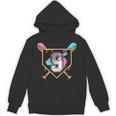 9th Birthday Baseball Bat Ice-Cream Drip 9yrs Old Boys Girls Unisex Hoodie