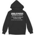 Abibliophobia Definition Reading Bookworm Book Lover Vintage Unisex Hoodie