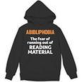 Abibliophobia Reading Bookworm Teacher Librarian Book Reader Unisex Hoodie Abibliophobia Reading Bookworm Teacher Librarian Book Reader Unisex Hoodie