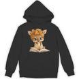 Adorable Fawn Reading Book Lover With Unisex Hoodie Adorable Fawn Reading Book Lover With Unisex Hoodie