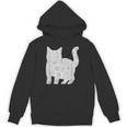 Adult Coloring Book CAT Mandala Flowers T-Shirt Unisex Hoodie