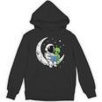 Astronaut Alien Reading Book Moon Space Unisex Hoodie Astronaut Alien Reading Book Moon Space Unisex Hoodie