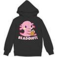 Axolotl Read Book Readolotl Ambystoma Mexicanum Walking Fish Unisex Hoodie