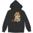 Baby Crocodile Small Book Reading Reptile Graphic Portrait Unisex Hoodie Baby Crocodile Small Book Reading Reptile Graphic Portrait Unisex Hoodie