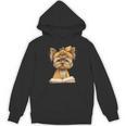 Baby Tiger Open Book Reading Graphic Portrait Round Glasses Unisex Hoodie Baby Tiger Open Book Reading Graphic Portrait Round Glasses Unisex Hoodie