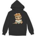 Baby Turtle Open Book Reading Animal Lover Graphic Portrait Unisex Hoodie Baby Turtle Open Book Reading Animal Lover Graphic Portrait Unisex Hoodie