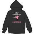 Ballerina Ballet Dancer Books Lover Distracted Dance Books Unisex Hoodie