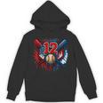 Baseball 12 Year Old Splash Drip 12th Birthday Boy Number 12 Unisex Hoodie Baseball 12 Year Old Splash Drip 12th Birthday Boy Number 12 Unisex Hoodie